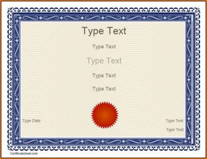 Blank Certificate Of Appreciation Templates Free