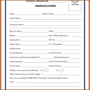 Blank Cv Format Download For Job Application