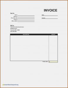 Blank Invoice Form Pdf
