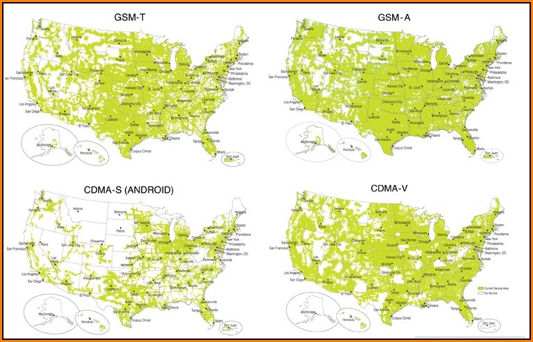 Cell Phone Coverage Maps For All Carriers