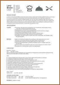 Chef Resume Template