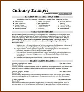 Chef Resume Template Free Download