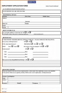 Cleaning Job Application Form