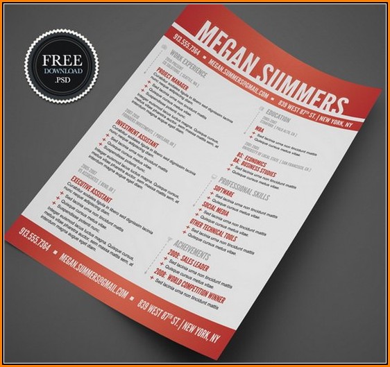 Cool Resume Templates Free Download