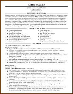Copies Of Professional Resumes