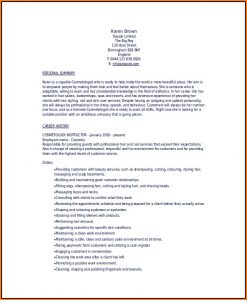 Cosmetology Resume Templates