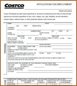 Costco Job Application Canada