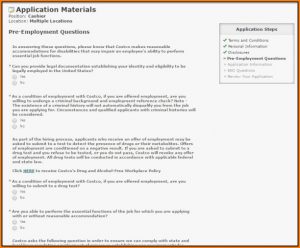 Costco Job Application Process
