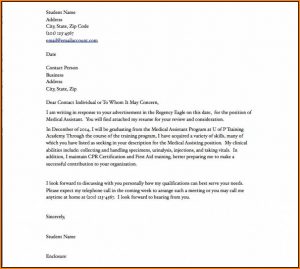 Cover Letter For Medical Billing And Coding With No Experience