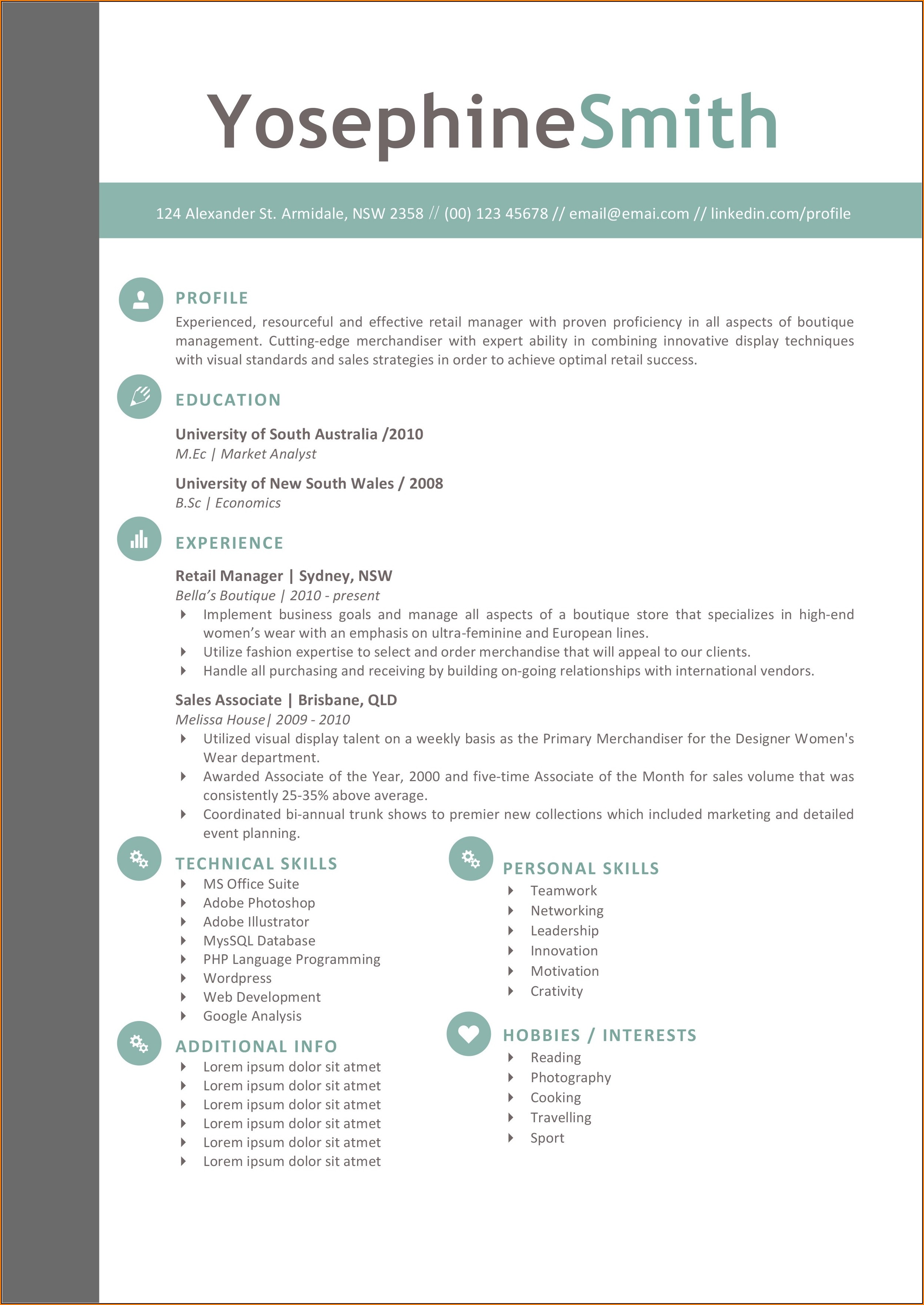 Creative Resume Templates Free Download For Microsoft Word