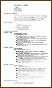 Creative Teacher Resume Templates Free