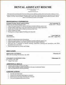 Dental Assistant Resumes