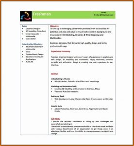 Download Resume Templates For Freshers