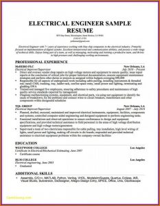 Electrician Resume Template Microsoft Word