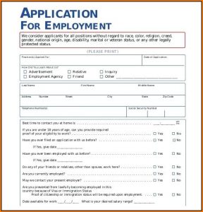 Employee Registration Form Template Free Download