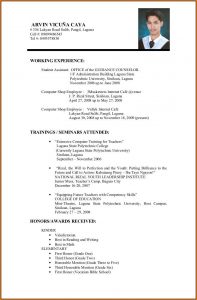 Examples Of Resumes For Education Jobs