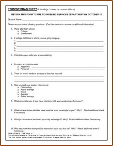 Fill In The Blank Resume For Highschool Students