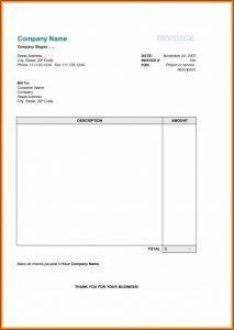 Free Basic Invoice Template Uk