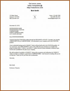 Free Cover Letter Sample