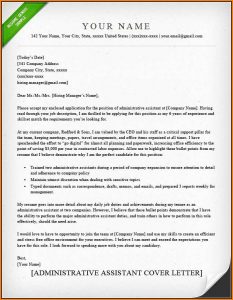 Free Cover Letter Samples For Administrative Assistant