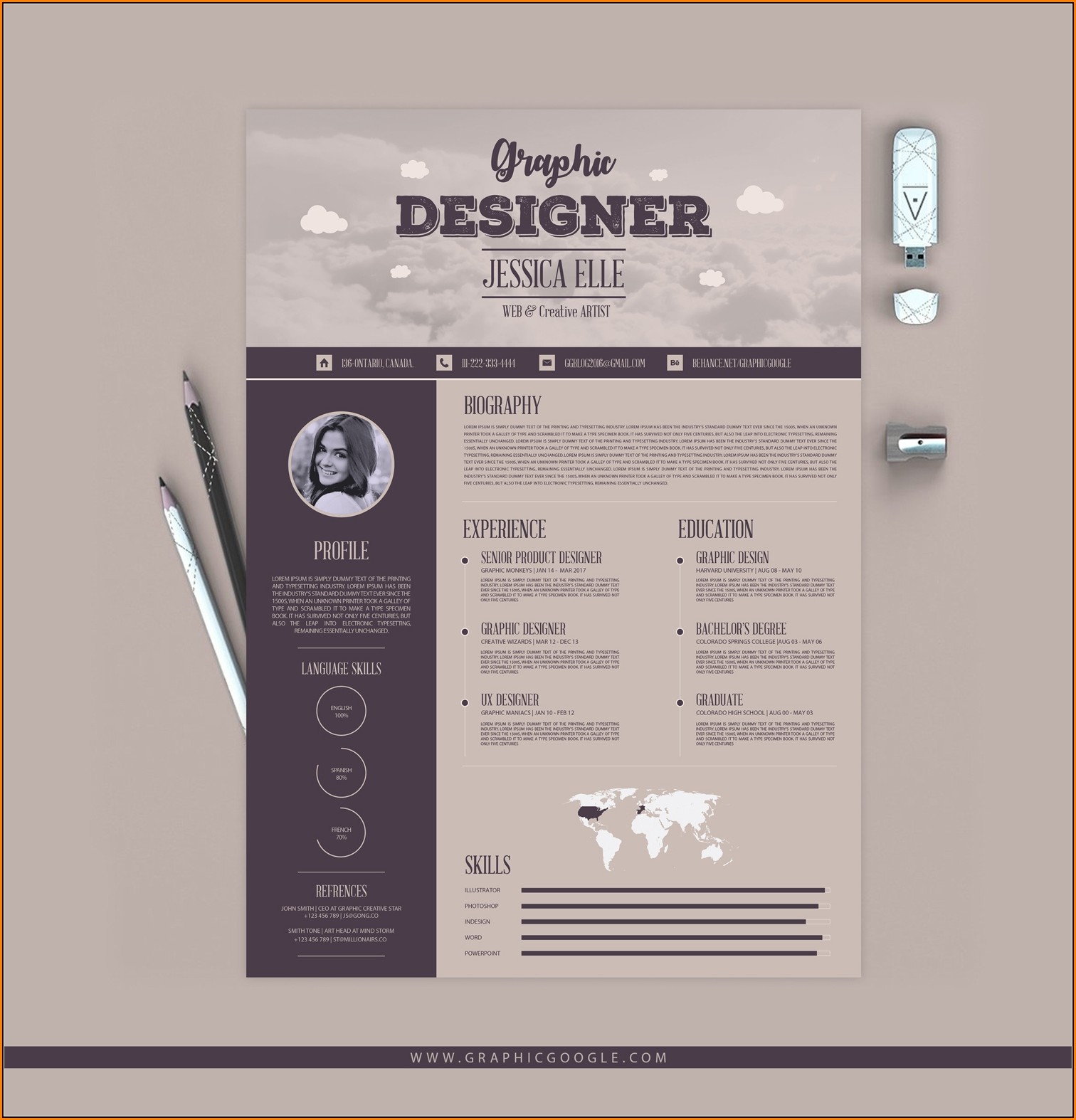 Free Creative Resume Design Templates