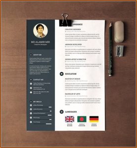 Free Creative Resume Templates Word