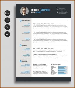 Free Cv Resume Template Word
