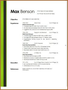 Free Downloadable Resume Templates For Word