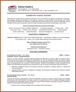 Free Editable Teacher Resume Template