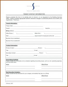 Free Entry Form Template Word