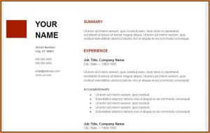 Free Google Resume Templates