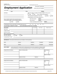 Free Job Applications To Print