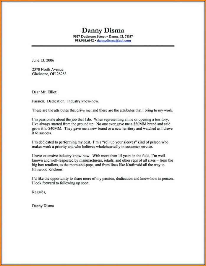 Free Printable Cover Letter For Resume