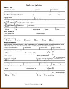Free Printable Job Applications Pdf