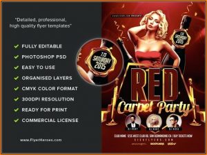 Free Red Carpet Event Flyer Template