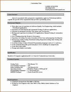 Free Resume Formats In Word