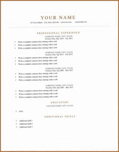 Free Resume Layout Templates