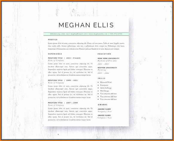 Free Resume Templates From Microsoft Word