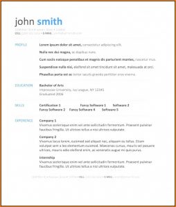 Free Resume Templates Word Download