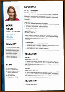Free Resume Templates Word With Photo