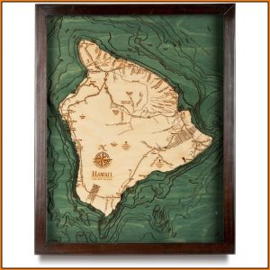 Hawaii Topographic Map 3d