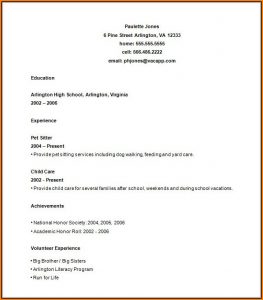 High School Resume Builder