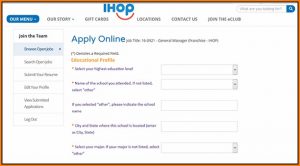 Ihop Job Application Online