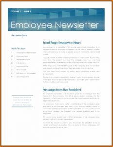 Internal Company Newsletter Templates