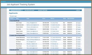 Job Applicant Tracking