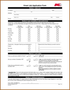 Job Application For Kmart Australia