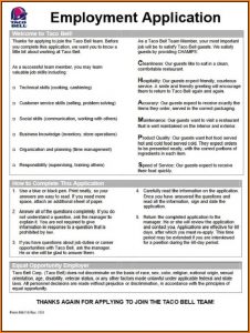 Job Application For Taco Bell Online