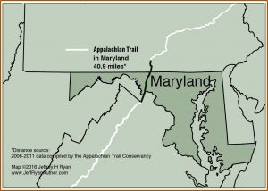 Map Of Appalachian Trail In Maryland