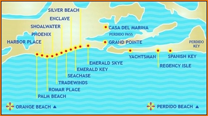 Map Of Gulf Shores Condos