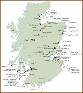 Map Of Southwest Ireland Golf Courses